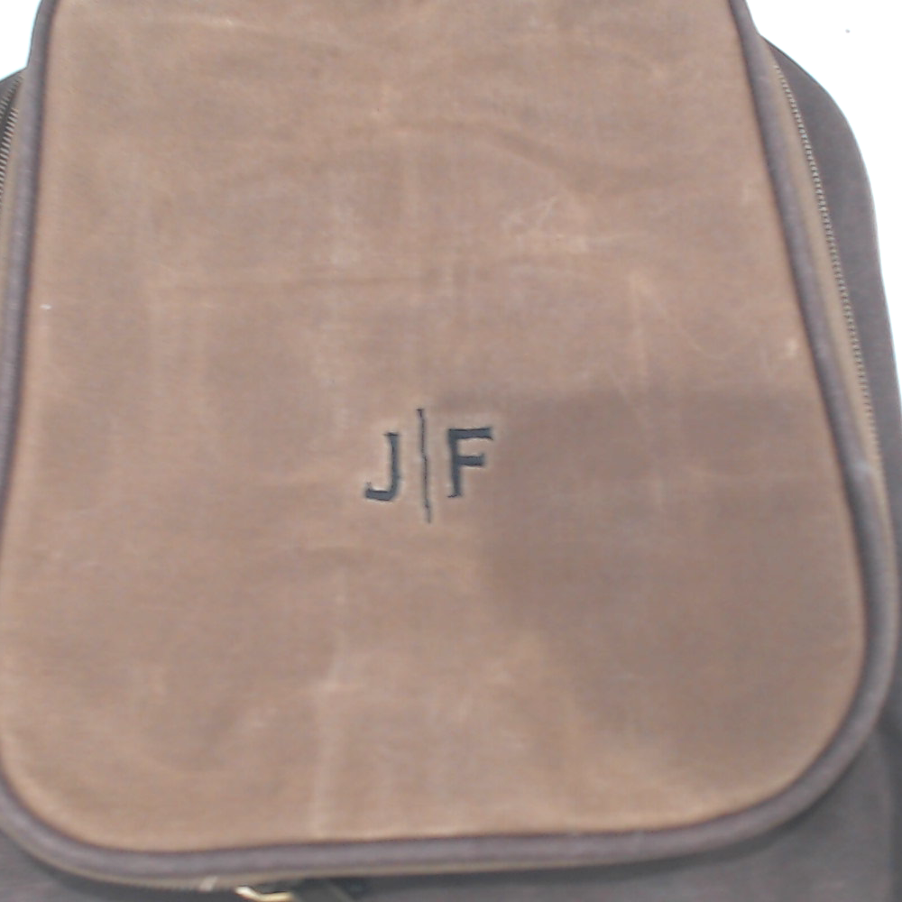 BLOOPER BAG: Personalized Waxed Canvas Hanging Toiletry Bag