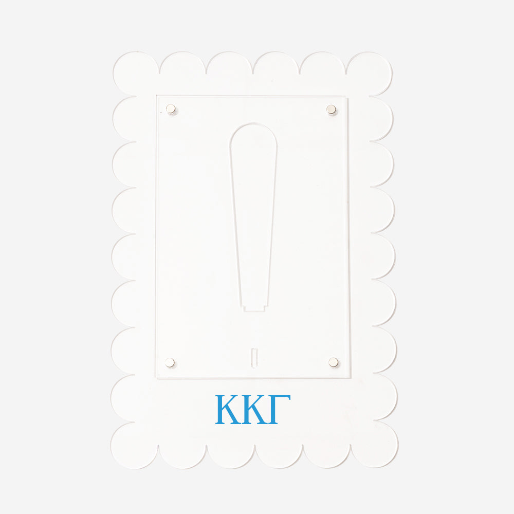 kappa kappa gamma scalloped picture frame