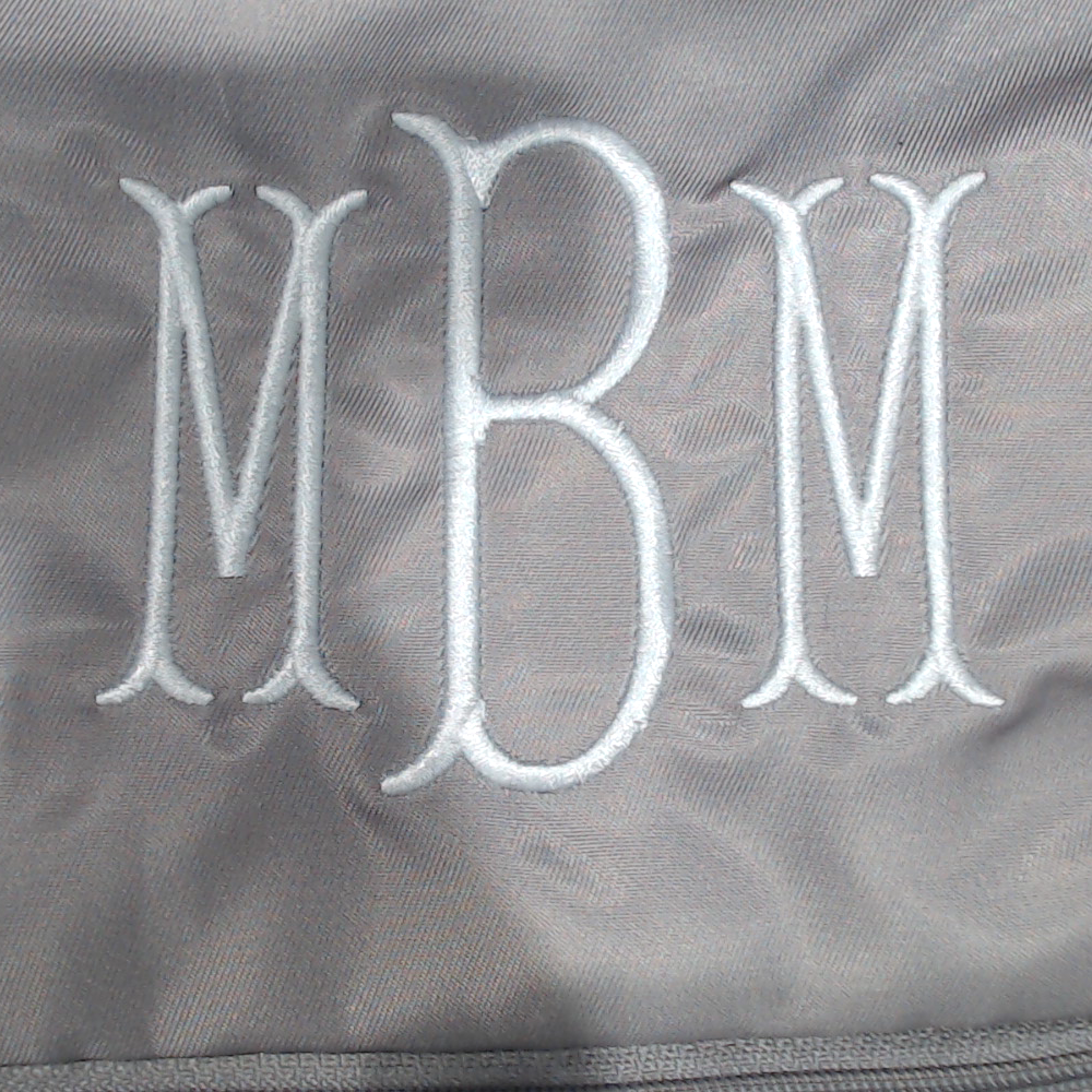 BLOOPER BAG: Monogrammed Double Layer Makeup Bag
