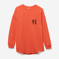 Monogrammed Long Sleeve Shirt in Pumpkin