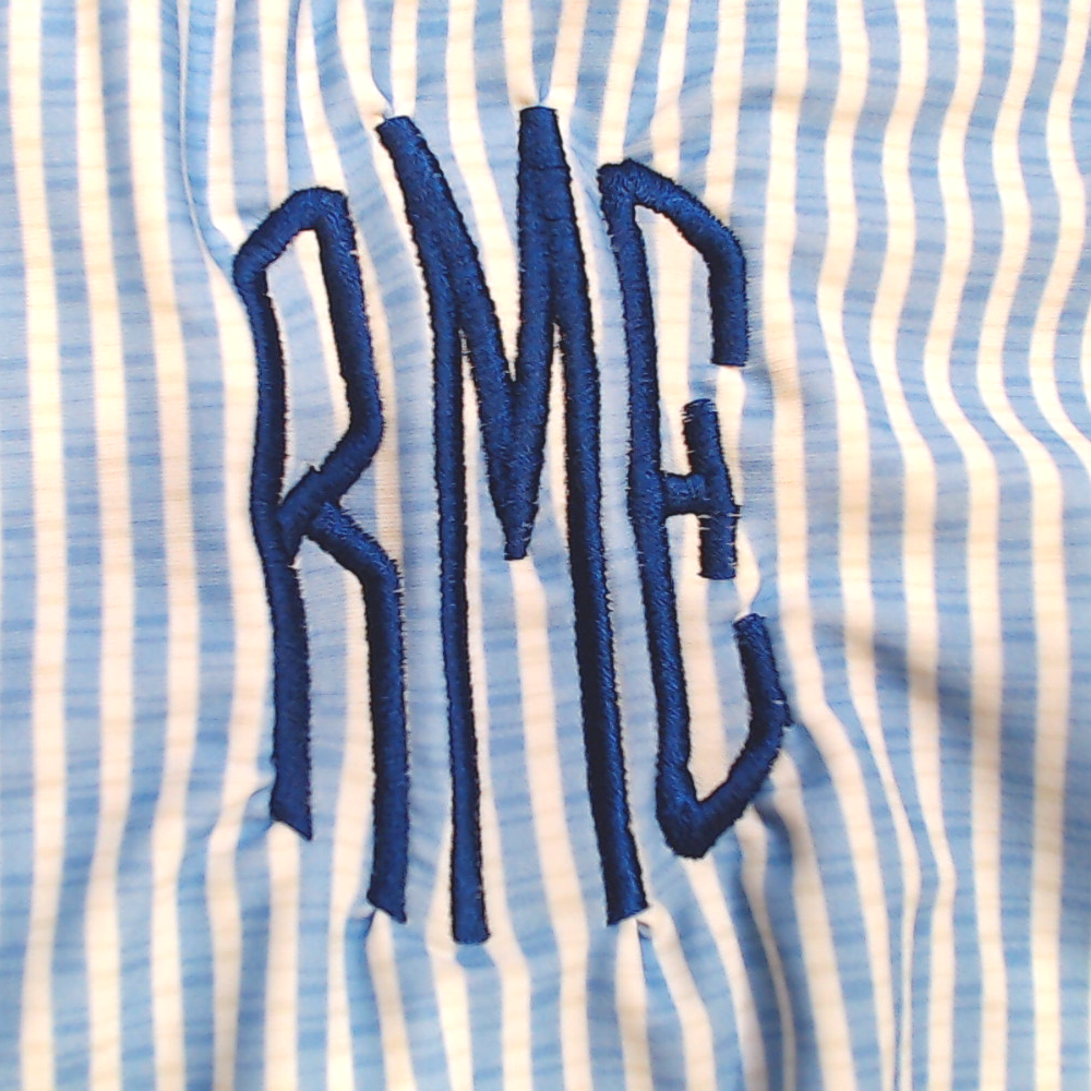 BLOOPER SWIM: Monogrammed Ruched Tankini