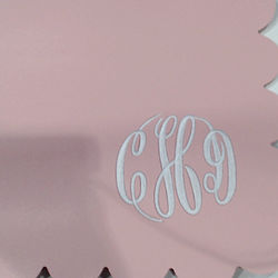 BLOOPER ACCESSORY: Monogrammed Desk Mat