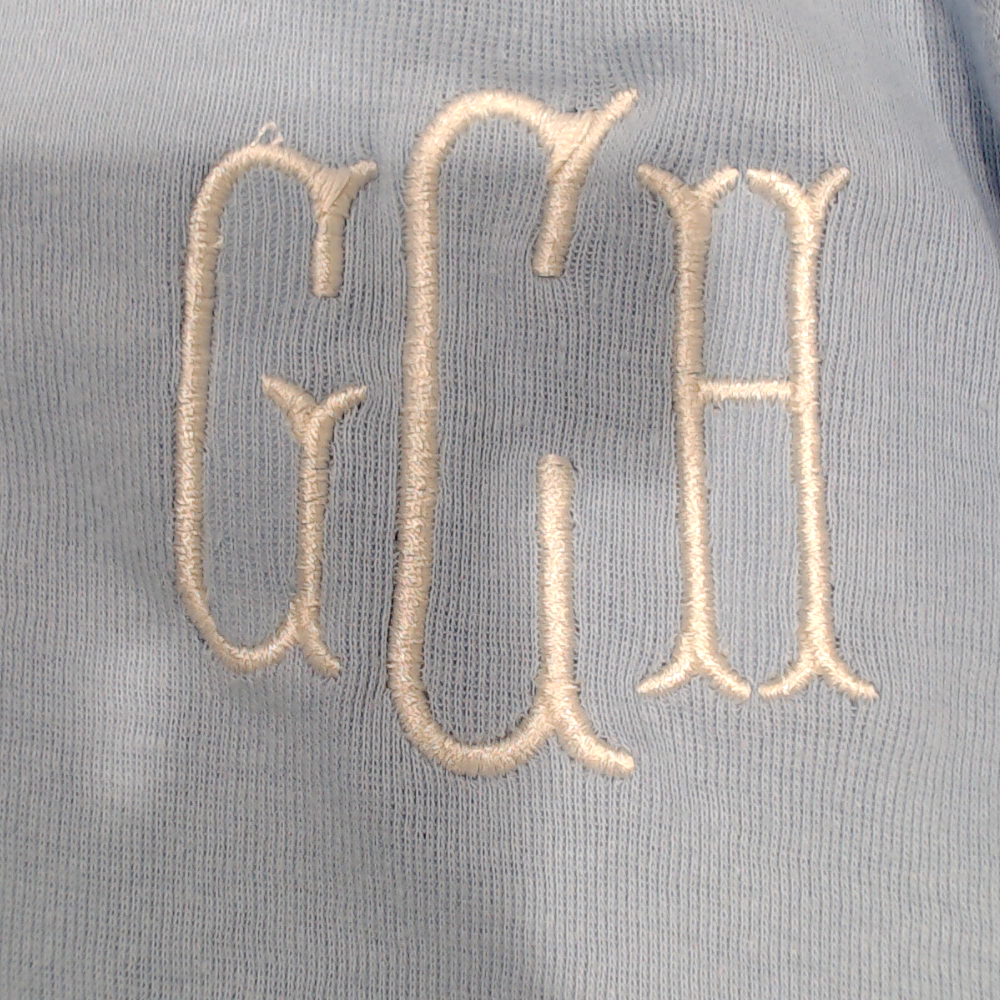 BLOOPER KIDS: Monogrammed Baby Layette Gown