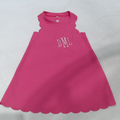 BLOOPER KIDS: Monogrammed Girls Scallop Dress