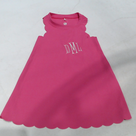BLOOPER KIDS: Monogrammed Girls Scallop Dress