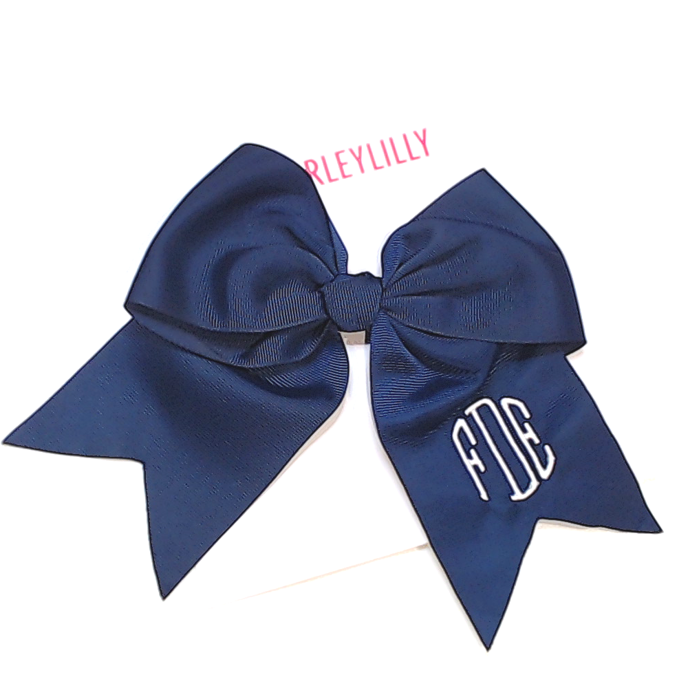 BLOOPER KIDS: Monogrammed Girls Hair Bow