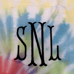 BLOOPER CLOTHING: Monogrammed Tie Dye T-Shirt