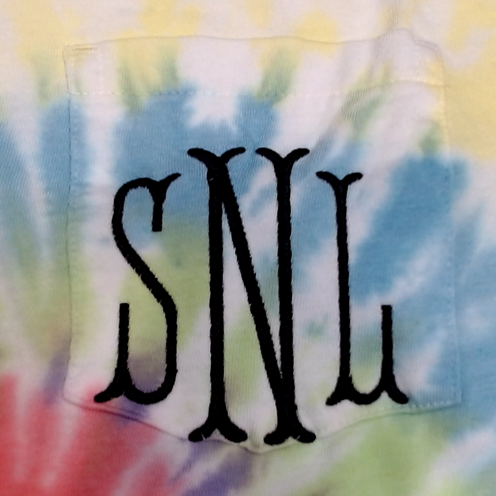 BLOOPER CLOTHING: Monogrammed Tie Dye T-Shirt