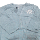 BLOOPER CLOTHING: Monogrammed Henley