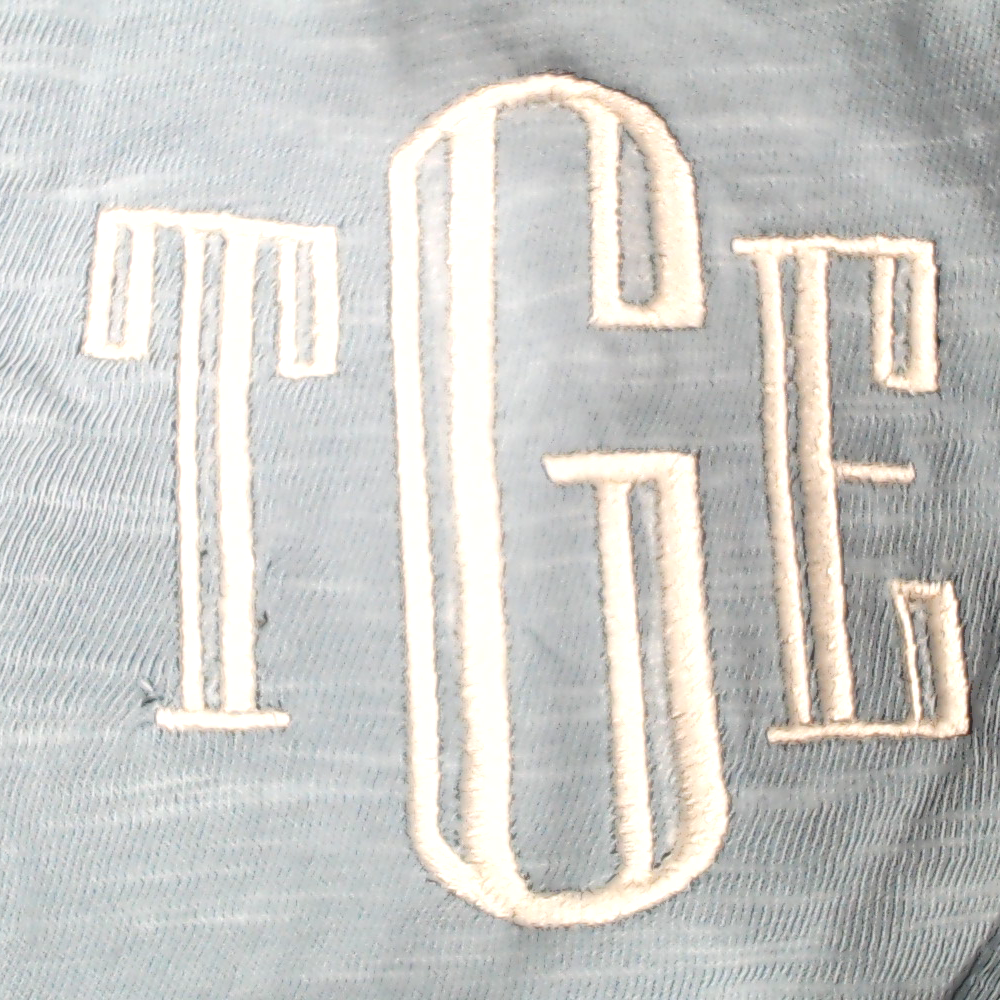 BLOOPER CLOTHING: Monogrammed Henley