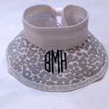 BLOOPER ACCESSORY: Monogrammed Packable Straw Visor