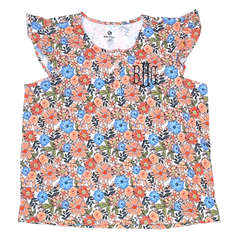 BLOOPER CLOTHING: Monogrammed Ruffle Top