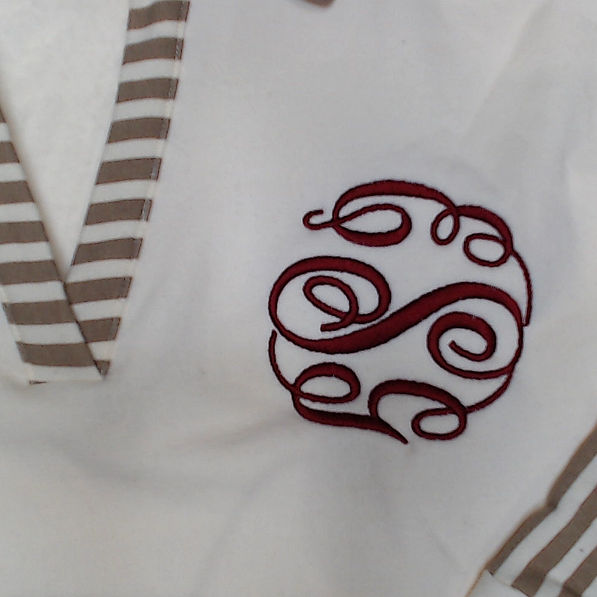 BLOOPER CLOTHING: Monogrammed Colorblock Sweatshirt