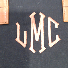 BLOOPER BAG: Monogrammed Upscale Weekender
