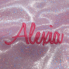 BLOOPER BAG: Monogrammed Shimmer Tote Bag
