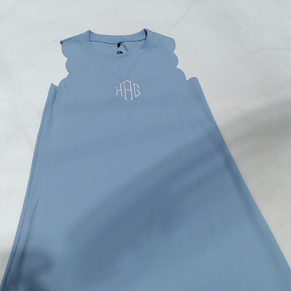 BLOOPER KIDS: Monogrammed Girls Scallop Dress