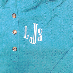 BLOOPER CLOTHING: Monogrammed Cable Knit Pullover