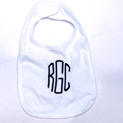 BLOOPER KIDS: Monogrammed Baby Bib