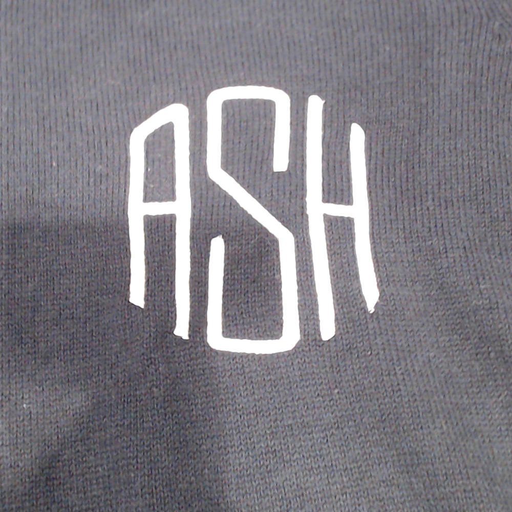 BLOOPER CLOTHING: Monogrammed Knit Sweater Jacket