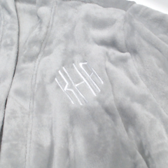 BLOOPER CLOTHING: Monogrammed Full Length Plush Robe
