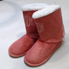 BLOOPER KIDS: Monogrammed Kids Sherpa Tie Booties