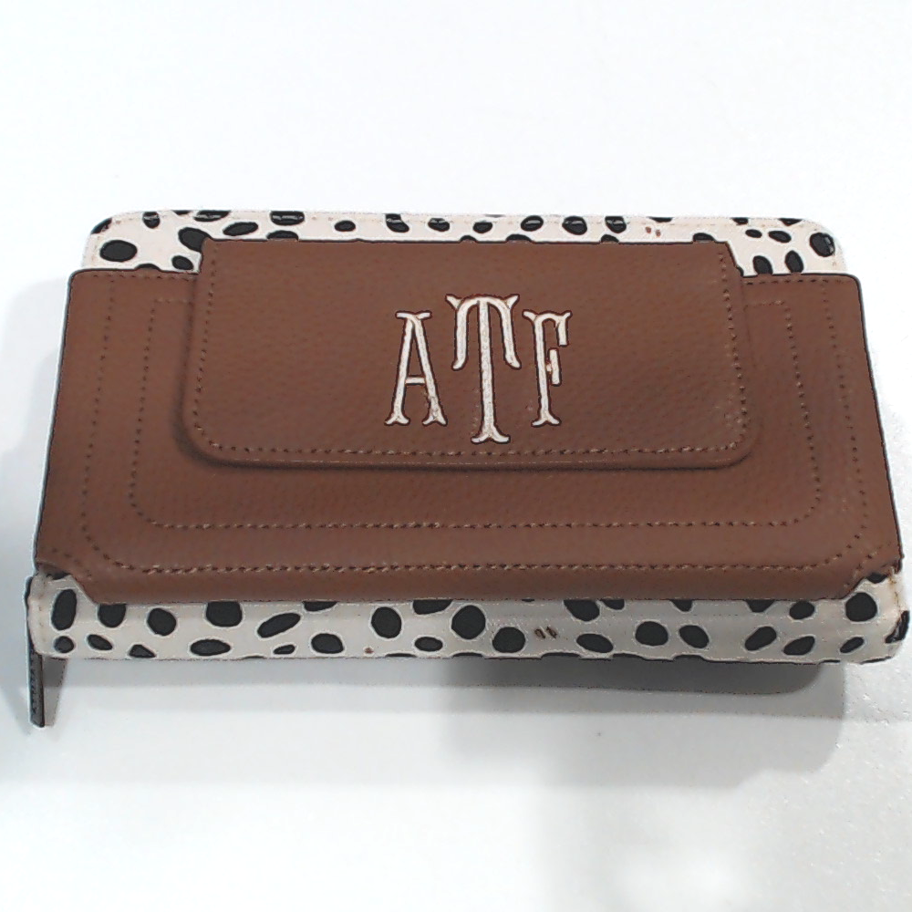 BLOOPER BAG: Monogrammed Phone Wallet Wristlet