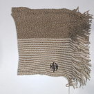BLOOPER CLOTHING: Monogrammed Striped Chenille Poncho