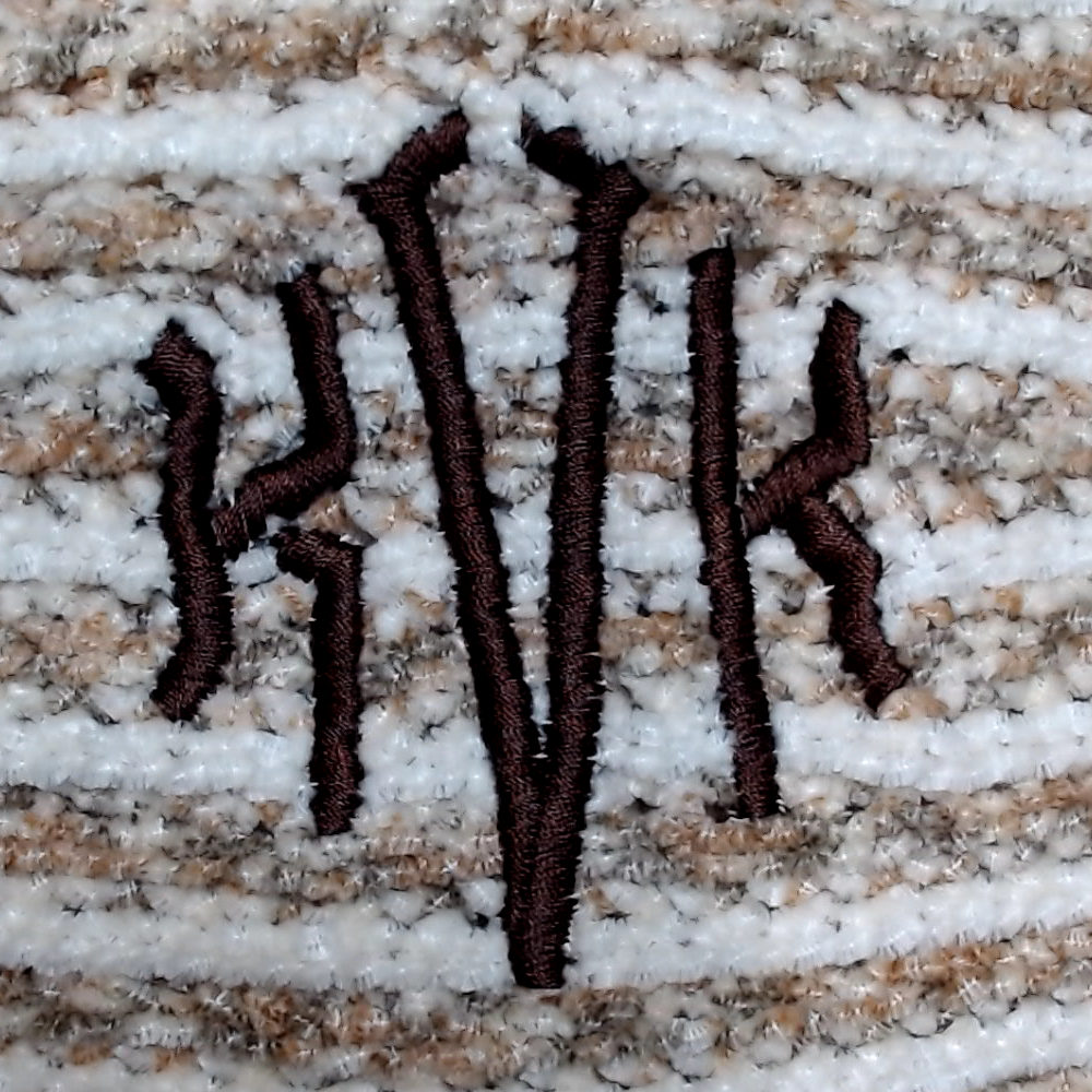 BLOOPER CLOTHING: Monogrammed Striped Chenille Poncho