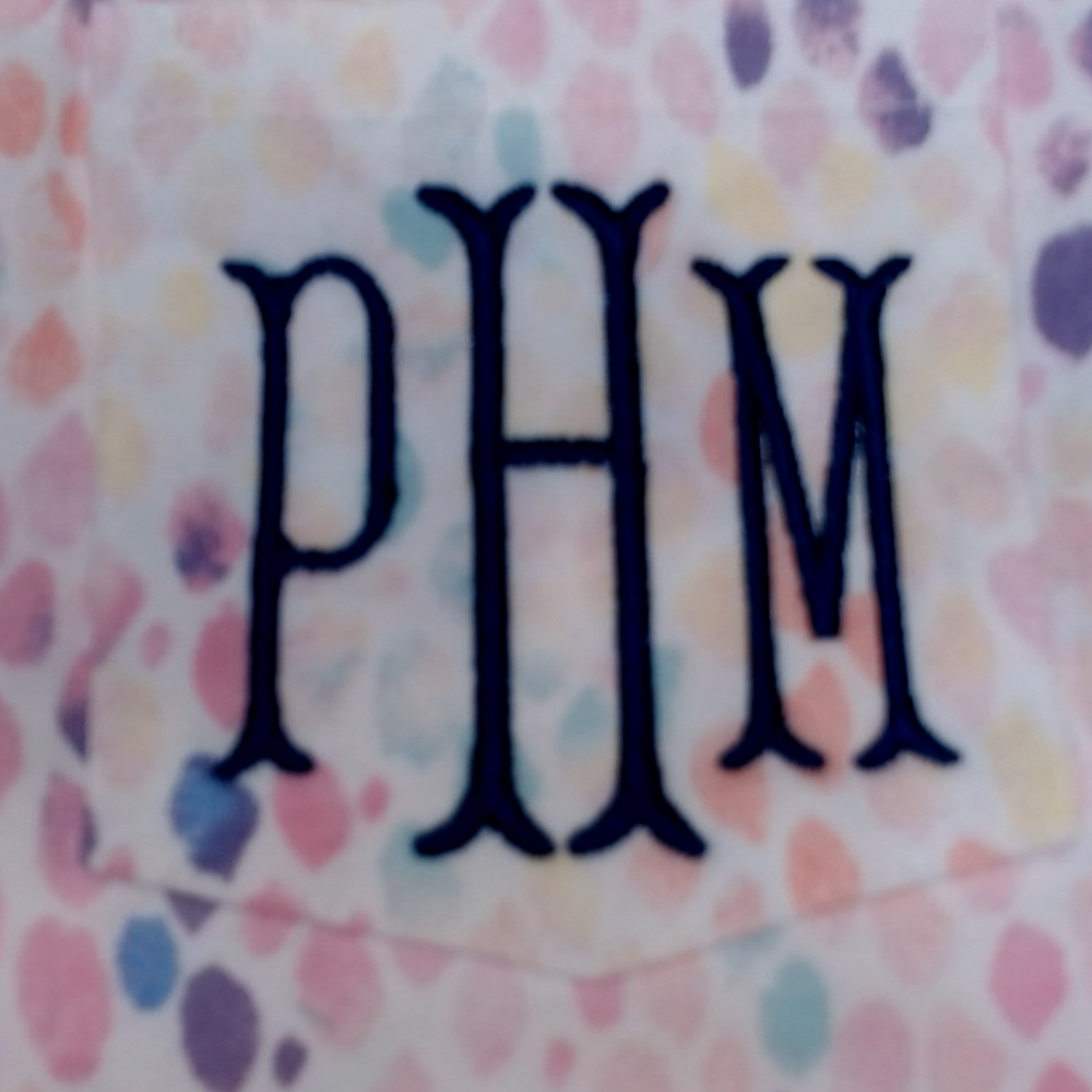 BLOOPER CLOTHING: Monogrammed Tie Dye Tank Top