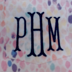 BLOOPER CLOTHING: Monogrammed Tie Dye Tank Top