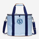 Personalized Cooler | Navy Seersucker
