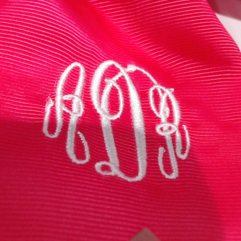 BLOOPER KIDS: Monogrammed Girls Hair Bow
