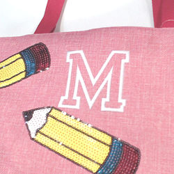 BLOOPER BAG: Monogrammed Sequin Tote Bag