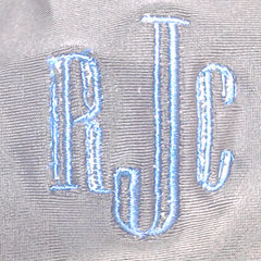 BLOOPER SWIM: Monogrammed Scalloped High Neck Bikini Top