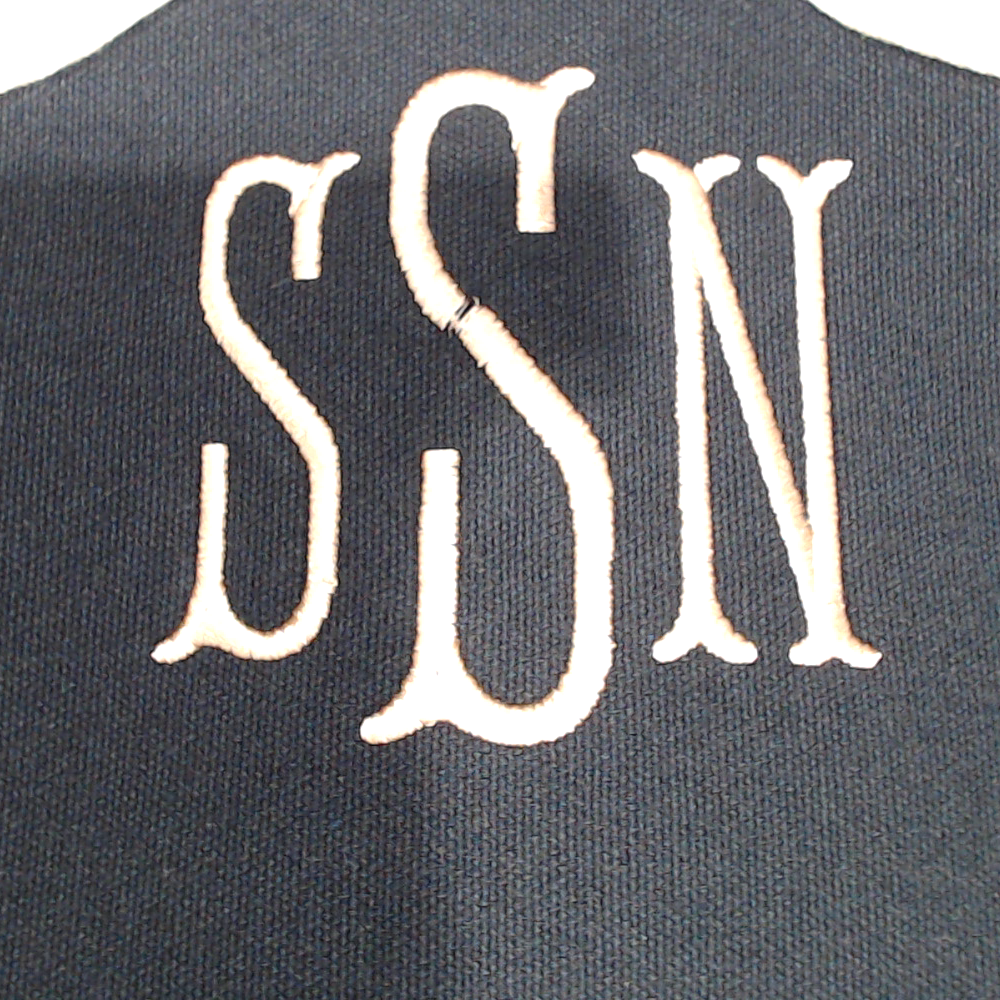 BLOOPER BAG: Monogrammed Wavy Top Weekender