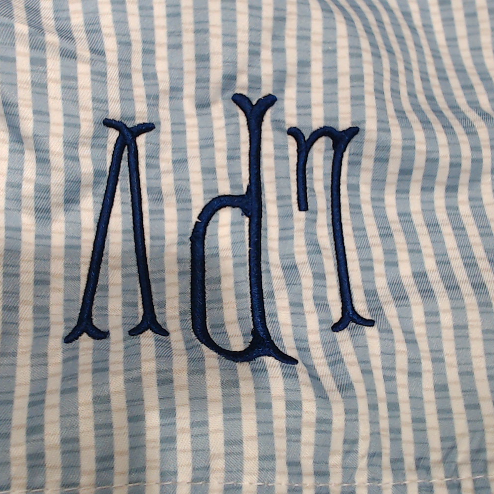 BLOOPER KIDS: Monogrammed Boys Swim Trunks