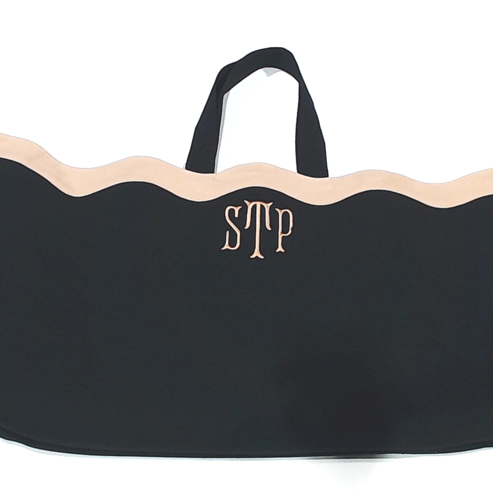 BLOOPER BAG: Monogrammed Wavy Top Weekender