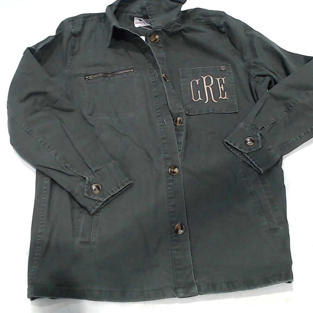 BLOOPER CLOTHING: Monogrammed Shirt Jacket
