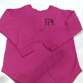 BLOOPER CLOTHING: Monogrammed Open Back Sweatshirt