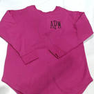 BLOOPER CLOTHING: Monogrammed Open Back Sweatshirt