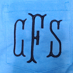 BLOOPER CLOTHING: Monogrammed Long Sleeve Shirt
