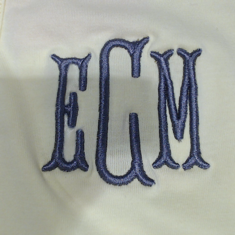 BLOOPER KIDS: Monogrammed Girls Flutter Sleeve Dress