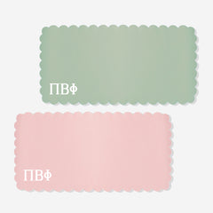 Pi Beta Phi Desk Mat | Faux Leather Sorority Desk Accessory
