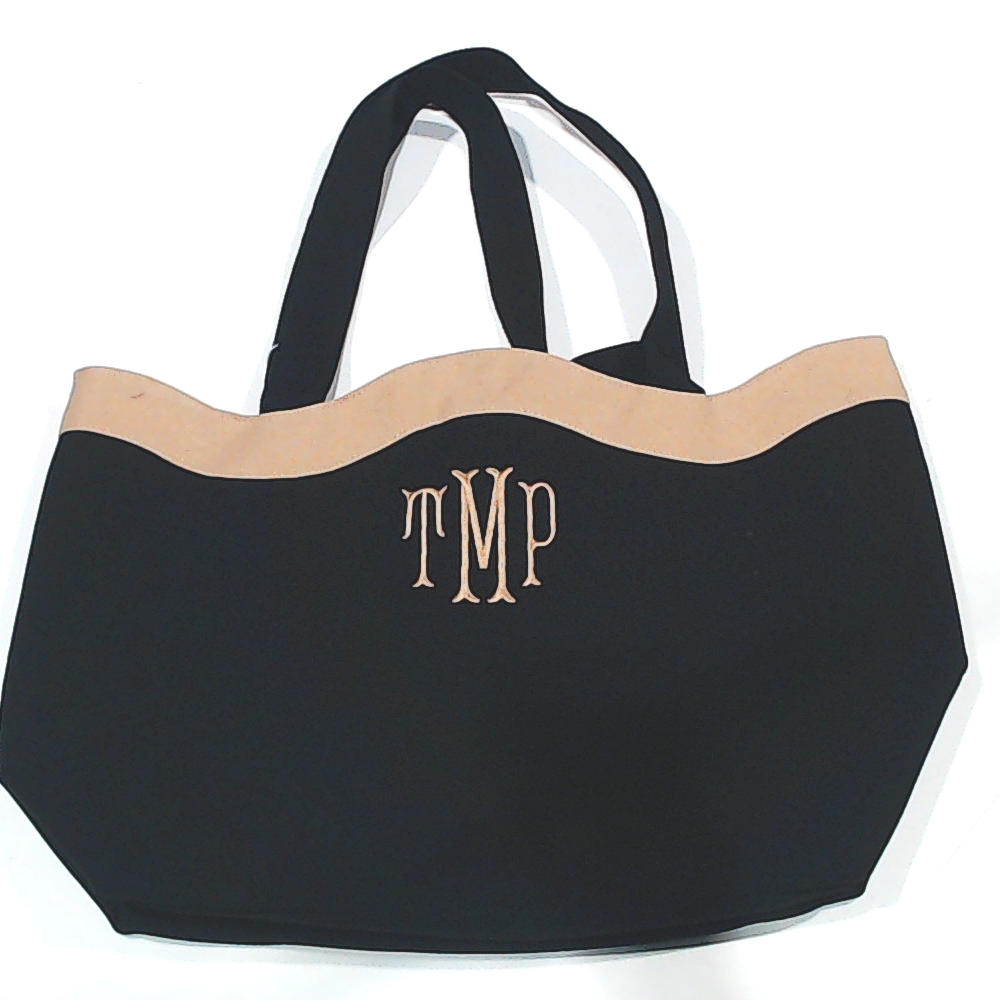 BLOOPER BAG: Monogrammed Wavy Top Tote