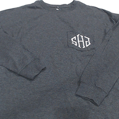 BLOOPER CLOTHING: Monogrammed Long Sleeve Shirt