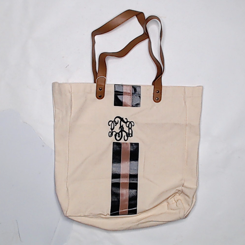 BLOOPER BAG: Monogrammed Canvas Bag