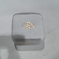 BLOOPER ACCESSORY: Monogrammed Velvet Travel Jewelry Case