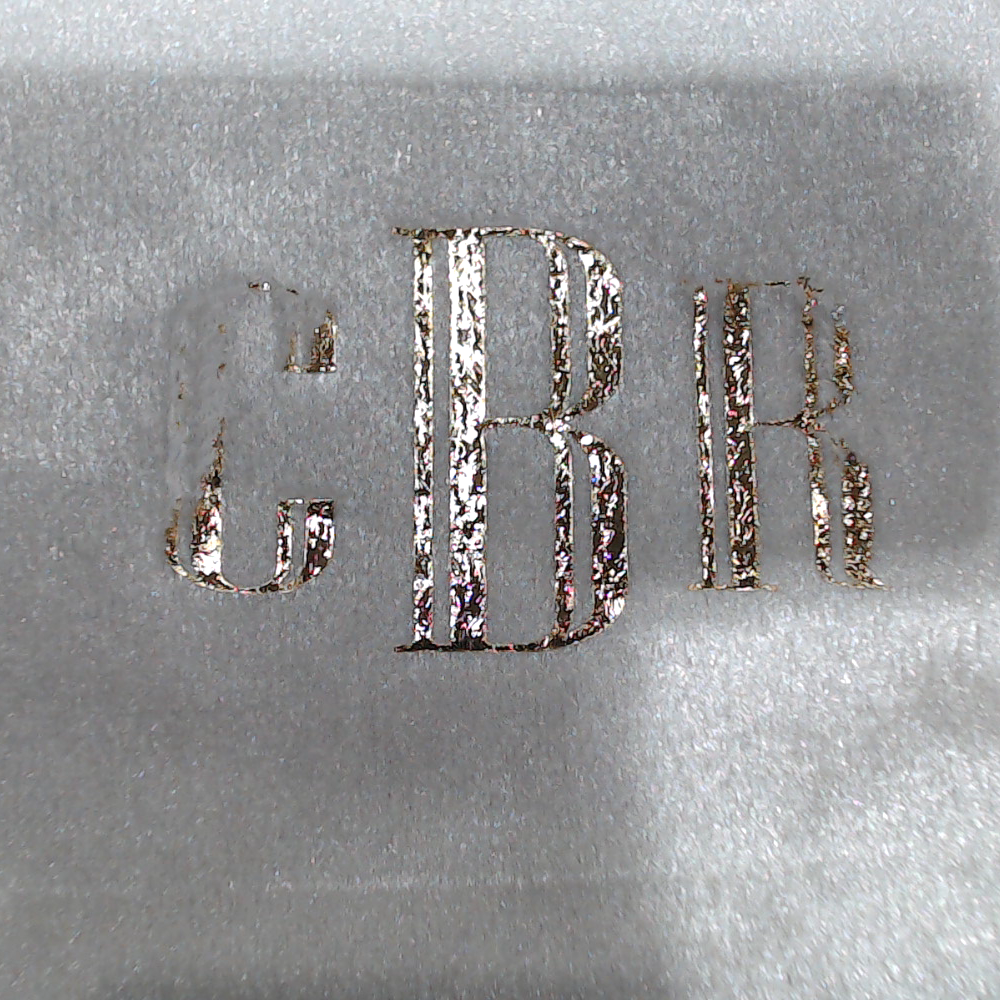 BLOOPER ACCESSORY: Monogrammed Velvet Travel Jewelry Case