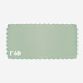 Gamma Phi Beta Desk Mat in Light Mint | Faux Leather Sorority Desk Accessory