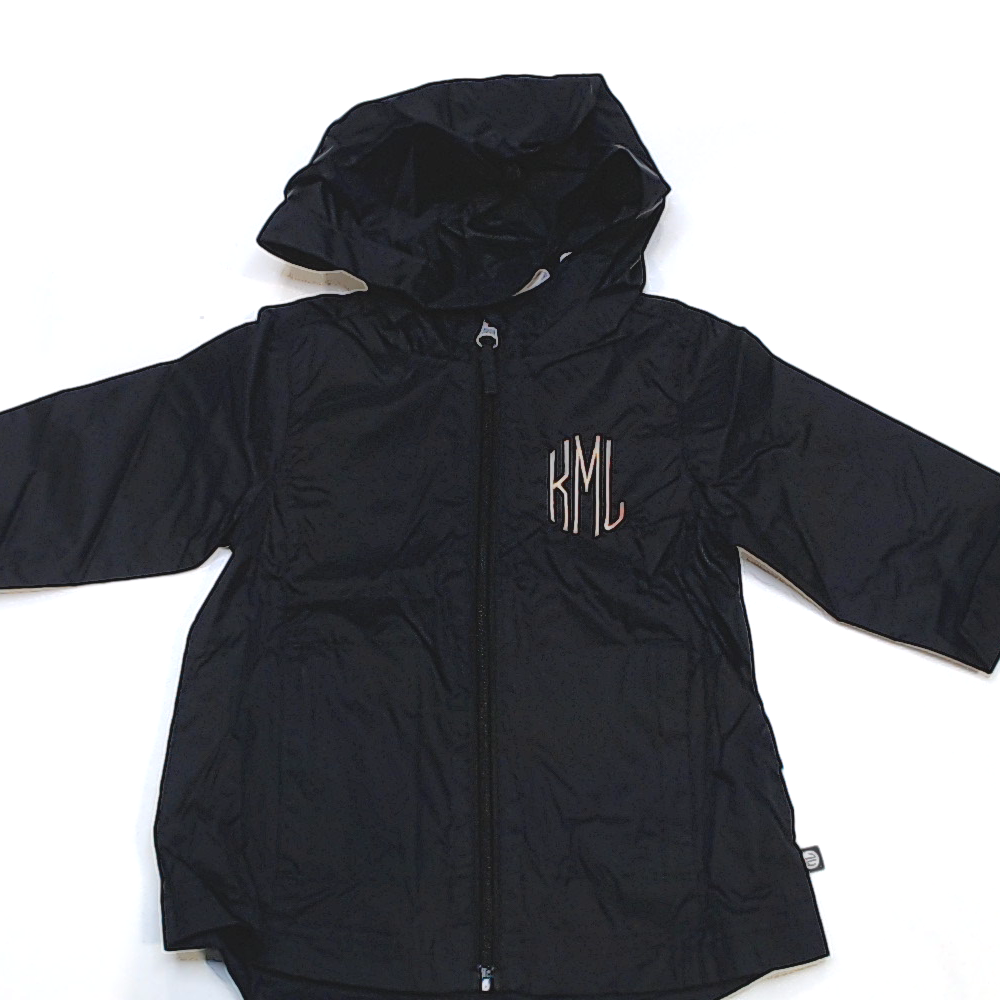 BLOOPER KIDS: Monogrammed Kids Lightweight Rain Jacket